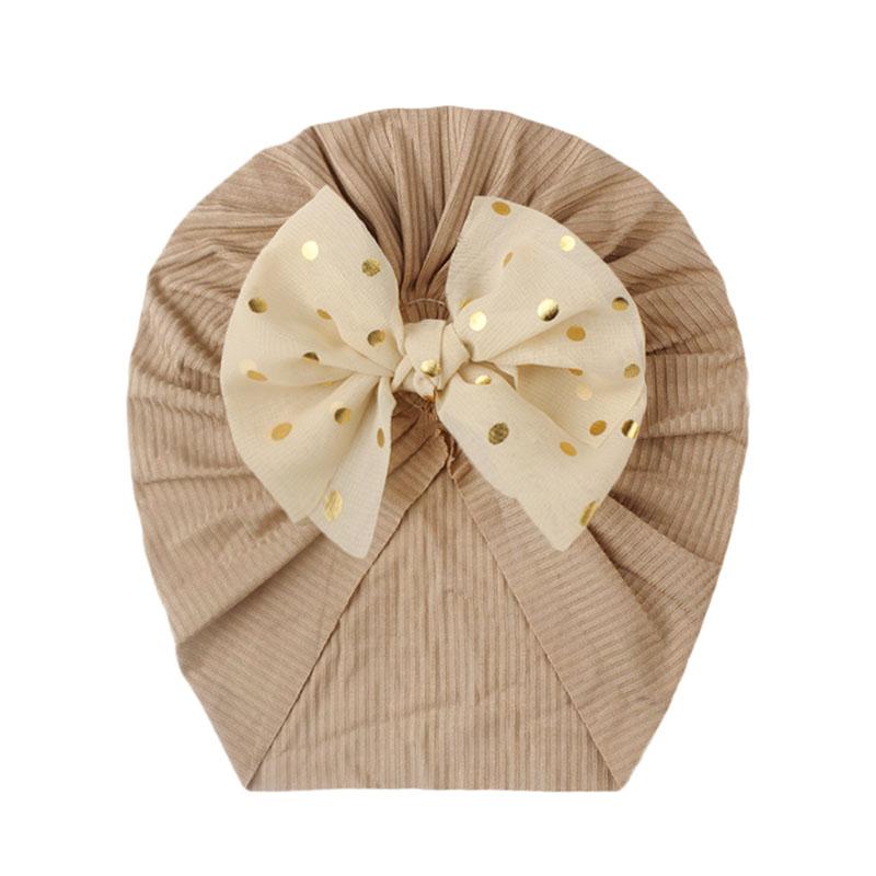 0–24 Monate glänzende Pailletten-Bowknot-Baby-Indianer-Turban-Kappe für Neugeborene, Mädchen, Jungen, weiche Baumwolle, elastische Motorhaube, Beanie-Mütze, Säuglings- und Kleinkind-Headwrap