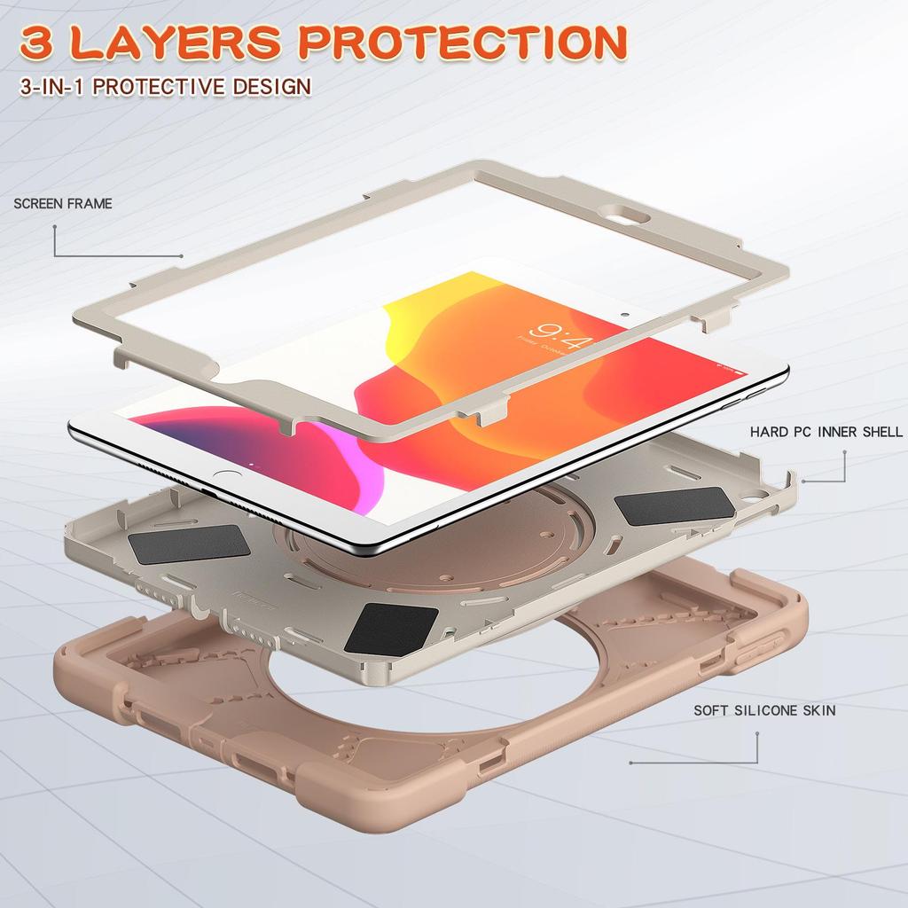 Full Coverage Anti-Drop Tablet Case for iPad 10.2 (2019/2020/2021)