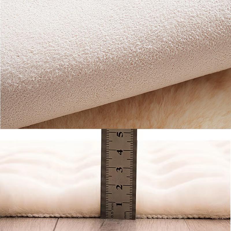 Bubble Imitation Rabbit Fur Carpet Round for Living Room Soft Plush Fluffy Rugs Kids Room Home Decor Dressing Table Foot Mats
