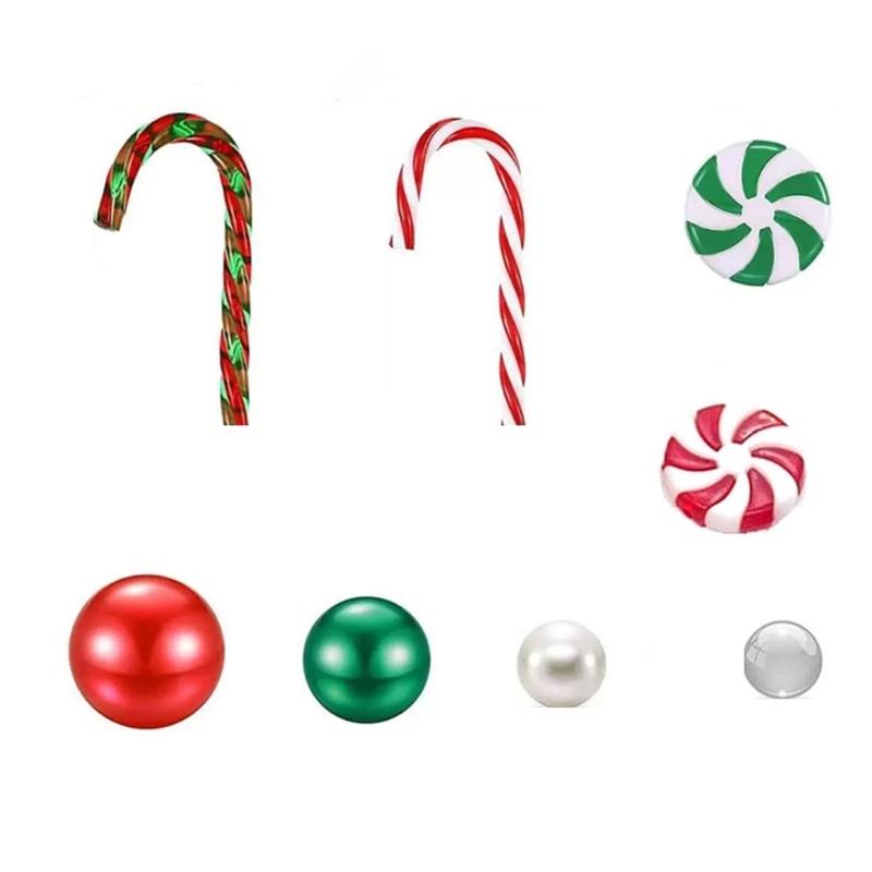 Dekoracja Świąteczna DIY Wypełniacze do Wazonu Świątecznego Plastikowe Pływające Koraliki w Kształcie Lasek Cukrowych na Ekspozycje Festiwalowe