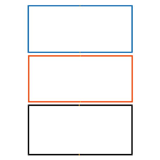 Linii de Volei pe Plajă 26.3' x 52.6' pentru Nisip Linii de Limită Lățime 2.5inch