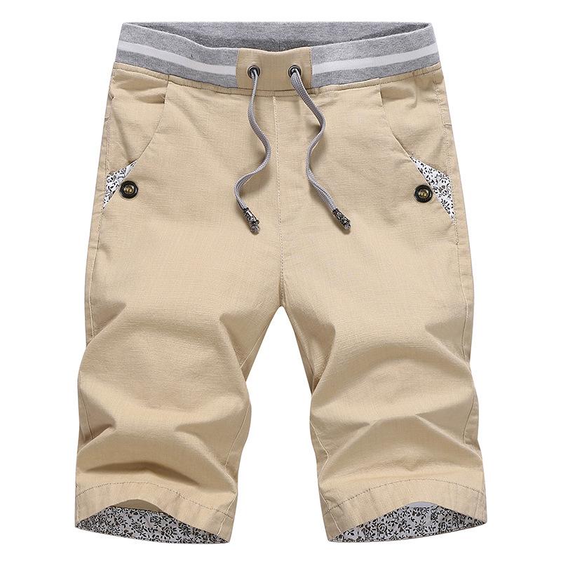 Newest Men Cotton Fashion Men Short Summer Casual Shorts Linen Mens Shorts Bermuda Beach Short Plus Size Joggers Male