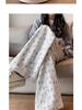 Petite White Floral Wide-Leg Women's Sweatpants: New Loose Casual Straight-Leg Pants for Spring, Summer, Autumn 2025