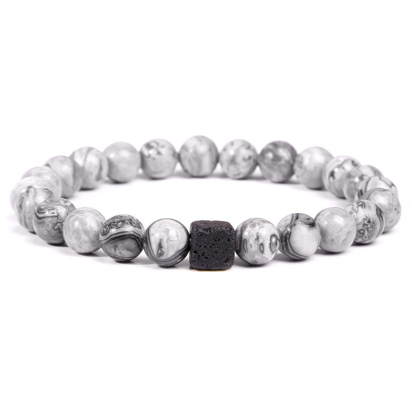 Blanc Naturel Turquoise Bracelet Noir Gemme Charme Perles Handwork Bracelet Blanc Naturel Turquoise Bracelet Noir Gemme Charme Perles Handwork Bracelet