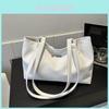 Stylish And Lightweight Pu Tote Bag For Women Fashionable Street Trend Large Capacity