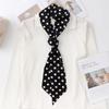 Fashion Polka Dot Silk Satin Scarf Women Handle Bag Ribbon Narrow Thin Neck Scarves Bandana Female Neckerchief Accessories