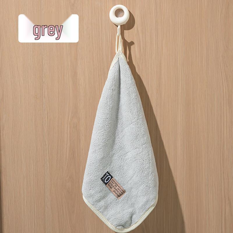Ally Coral Fleece Hanging Hand Towels