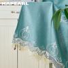 1PC NAPEARL Exotic Luxury Semi Blackout Blue Embroidered Blackout Curtains for Living Room Bedroom Home Decor