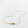 1mm Thin 925 Silver Gold Color Sky Star Link Chain Necklace For Women Girls Jewelry Collares Kolye Collier 40cm 45cm