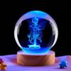 Anime Flower Fairy Engraved Crystal Ball Night Light - Perfect Gift for Classmate or Best Friend's Birthday