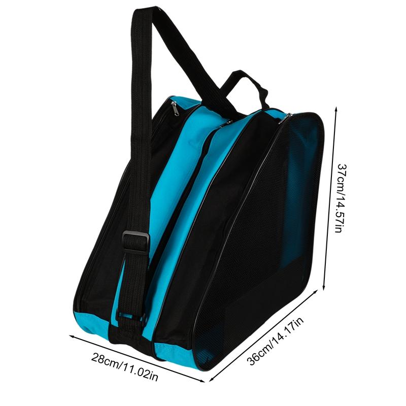 

Портативная сумка для роликовых коньков, сумка для катания на коньках, большая вместительная дышащая детская сумка для роликовых коньков, сумка для хранения коньков, сумка для обуви для катания на коньках синий