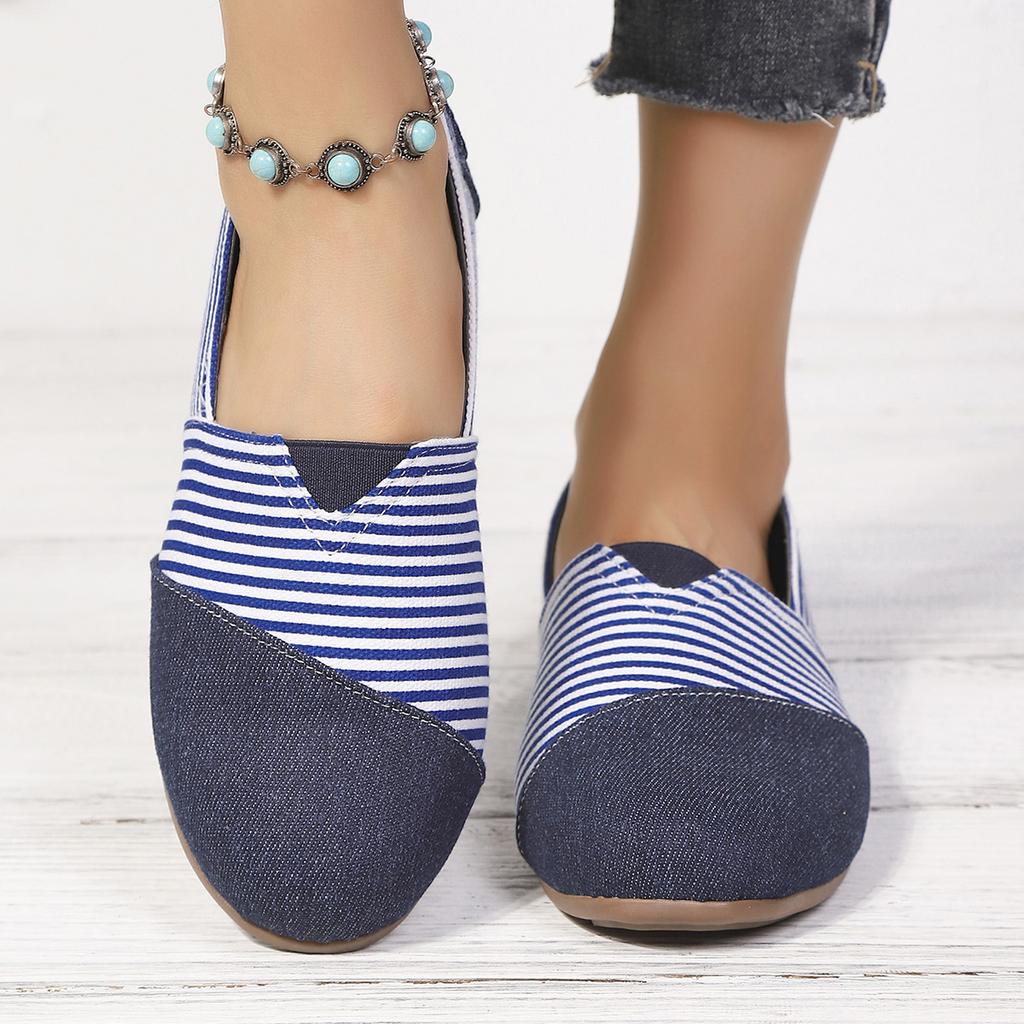 Women Flats Espadrilles Patchwork Slip Op Loafers 2025 New Lightweight Outdoor Shoes Women Comfort Summer Sneakers Women