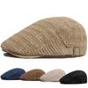 Fashionable Straw-Woven Openwork Cap for Men and Women: Breathable Summer Beret, Outdoor Sun Hat, Baseball Cap, Newsboy Cap