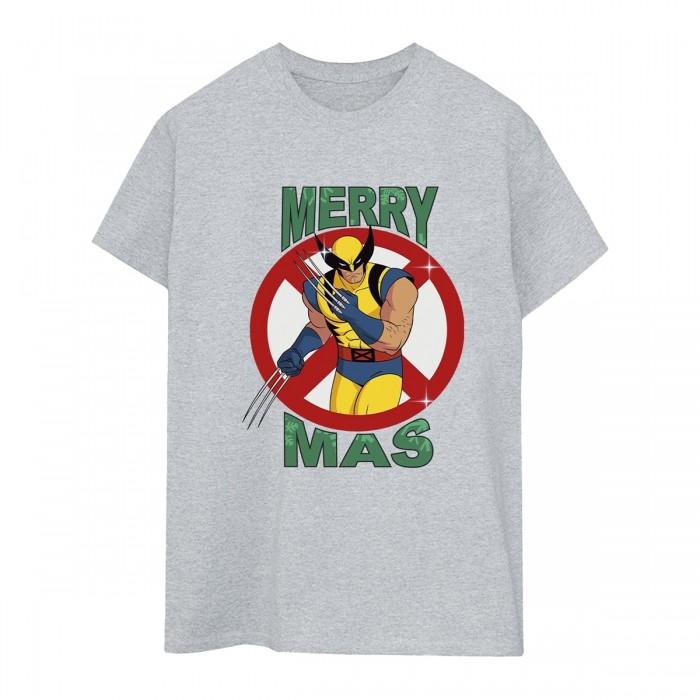 X-Men Womens/Ladies Wolverine Boyfriend Christmas T-Shirt