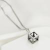 European and American New Product 13MM Fashionable Three-dimensional Hollow Square Rubik's Cube Necklace