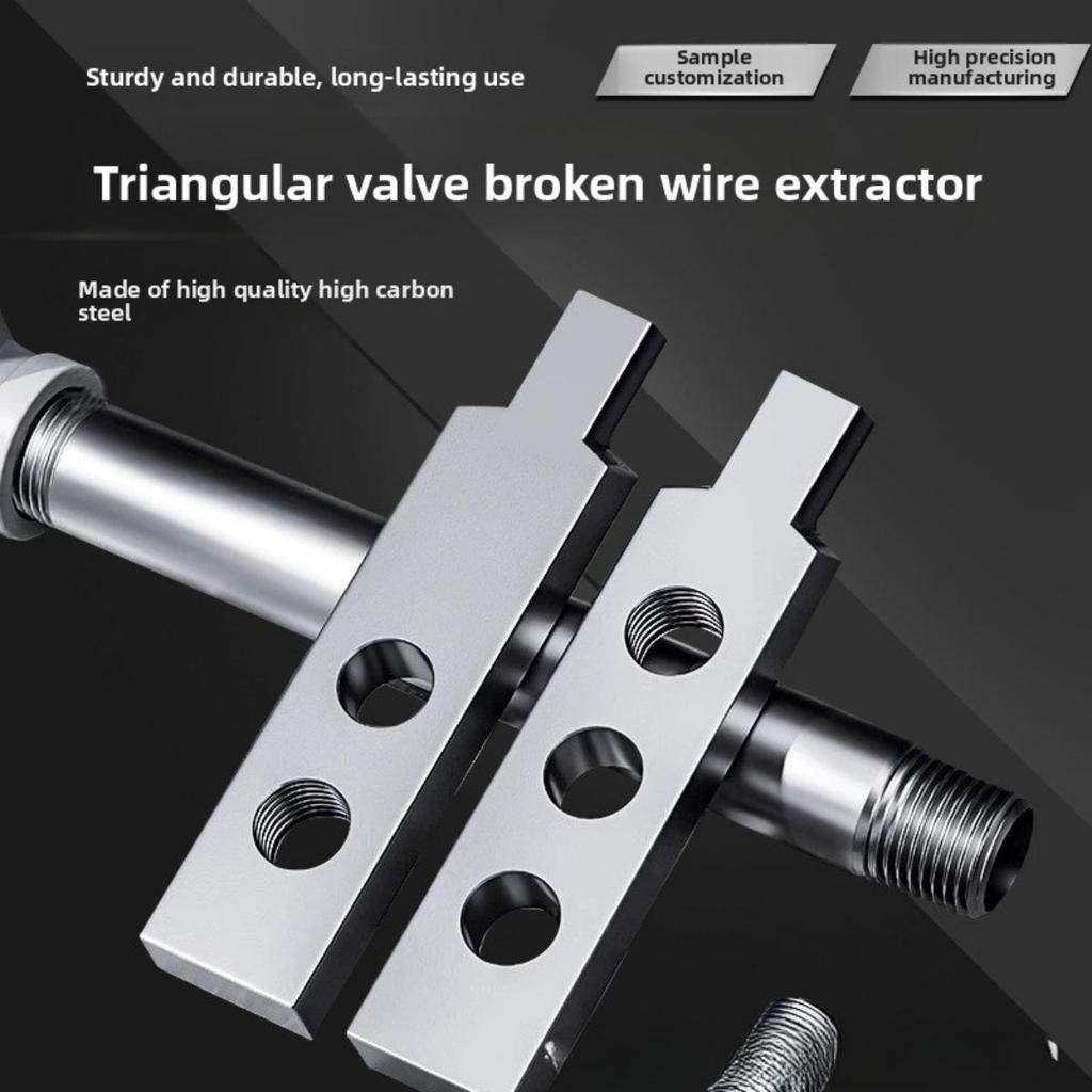 Kit universal de extragere a șuruburilor și bolțurilor - instrument de reparare a filetului de 1/2 "și 3/4" cu mâner cu arc, utilizat pentru întreținerea conductelor casnice și industriale