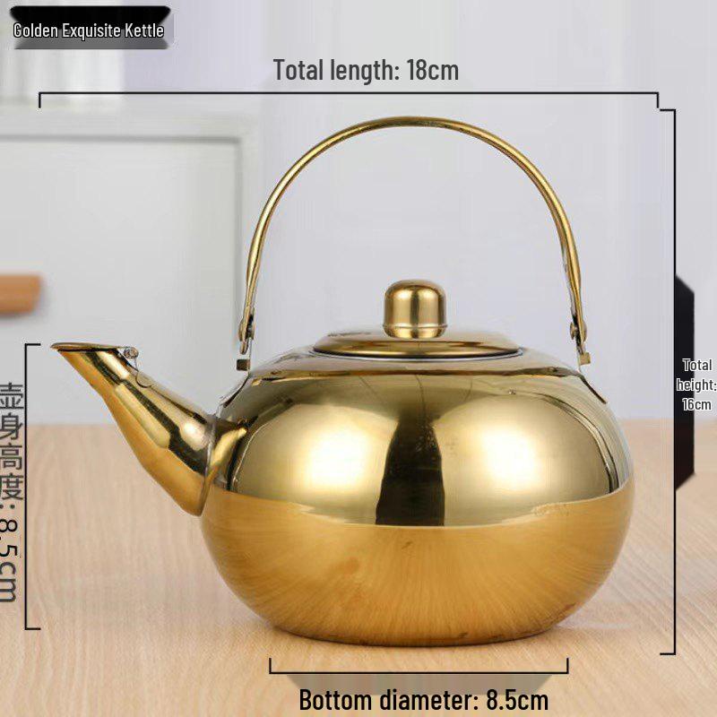Stainless Steel Teapot with Filter for Home or Restaurant Use