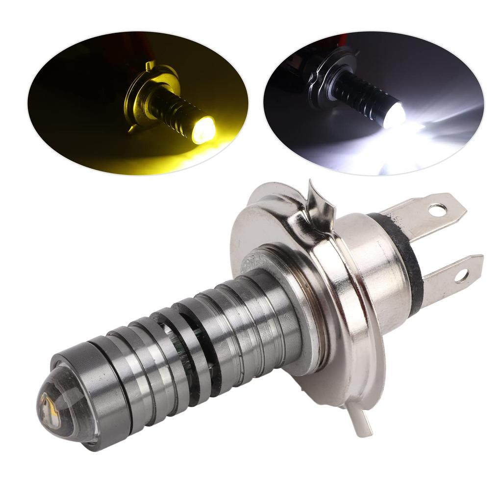 Hög Ljusstyrka Motorcykel LED Strålkastarlampa H4 Helljus Halvljus Universell Ombyggnad, Premium Aluminium