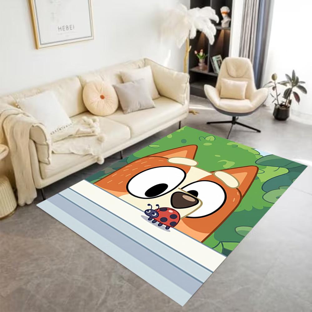 Bluey Adventures Area Rug Suitable for Dormitory Decorate room Game Room Bedrooms Antislip Carpet Decorate Offices Wedding Party Gift
