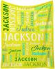 20 Colors Customized Children Adults Name Flannel Blanket Custom Personalized Day Gifts Blanket Cover Fleece Picnic Travel