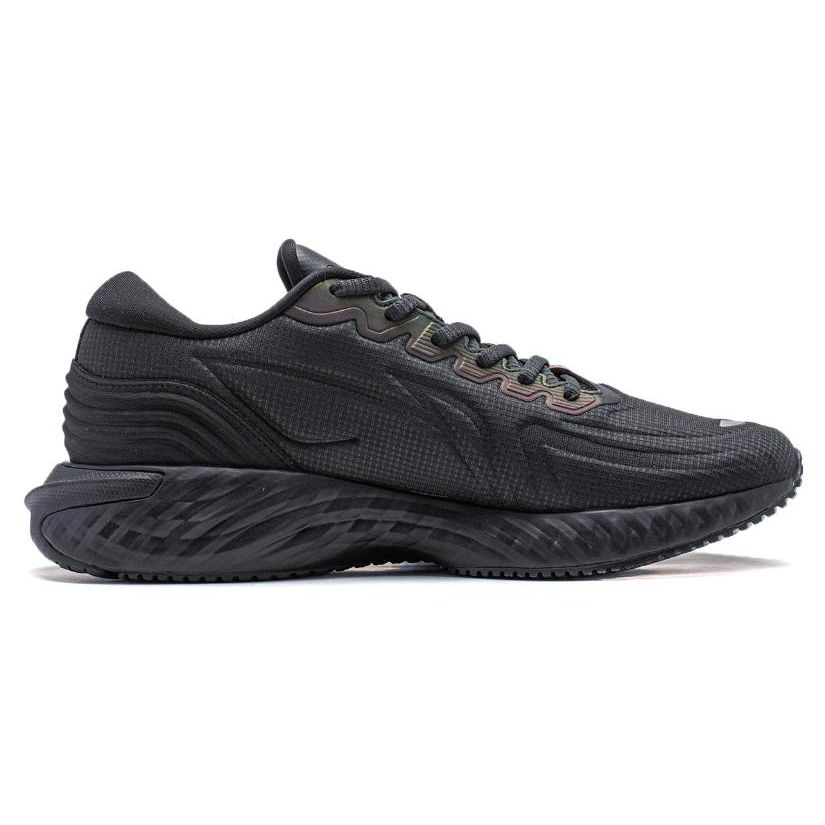 Li Ning Protective Cloud Shock Absorption Reflective Rebound Low Top Running Shoes Men Sneaker Black ARST057-1