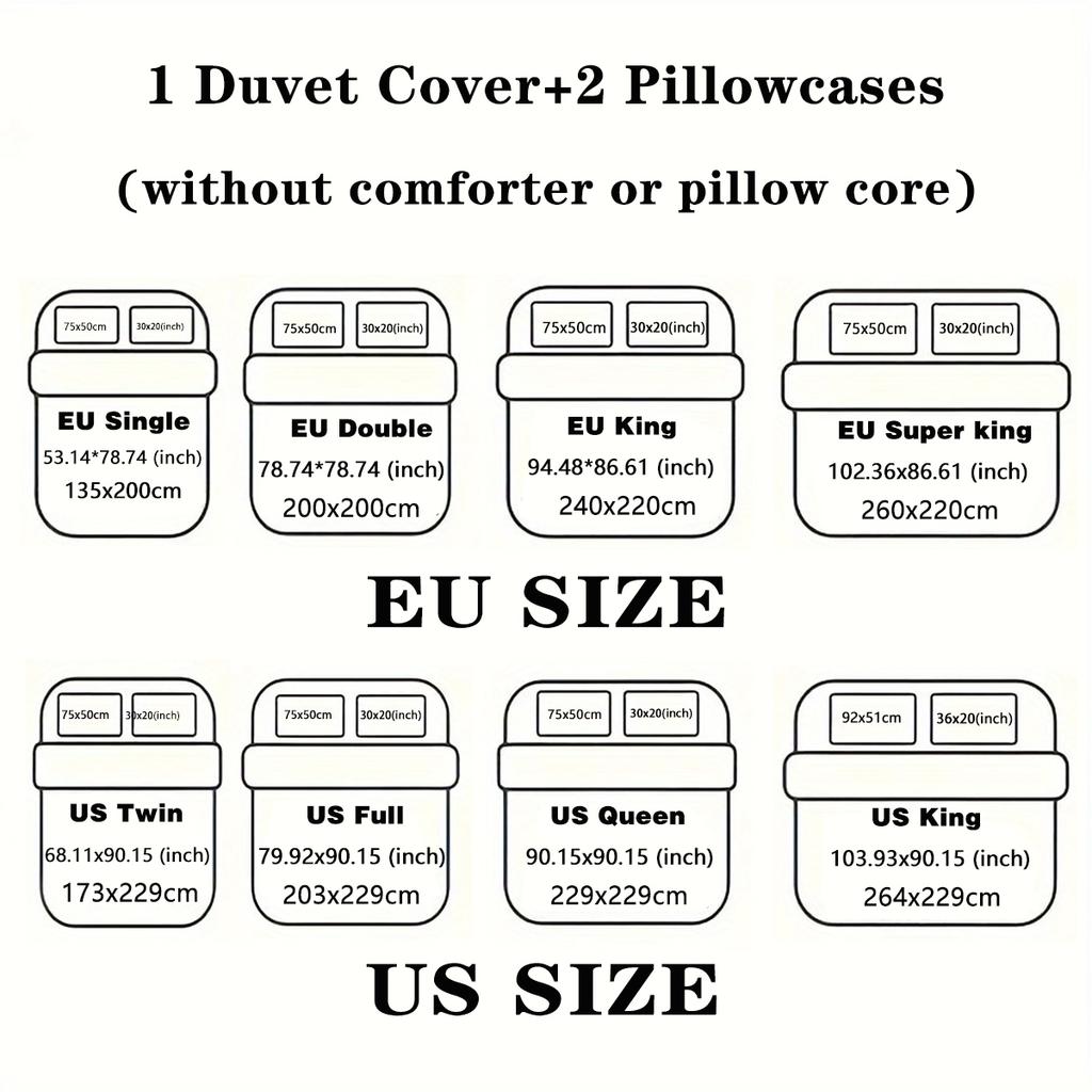 3pcs Duvet Cover Set King Size, Ginkgo Leaf Pattern Print, Soft, Comfortable and Breathable, Bedding Set for Bedroom,Hotel