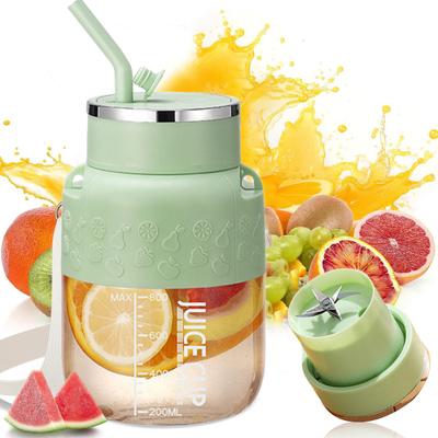 Mini Kabelloser Entsafterbecher 10-Klingen Tragbarer Smoothie-Maker Wiederaufladbarer Trinkmixer für Früchte Protein-Shakes