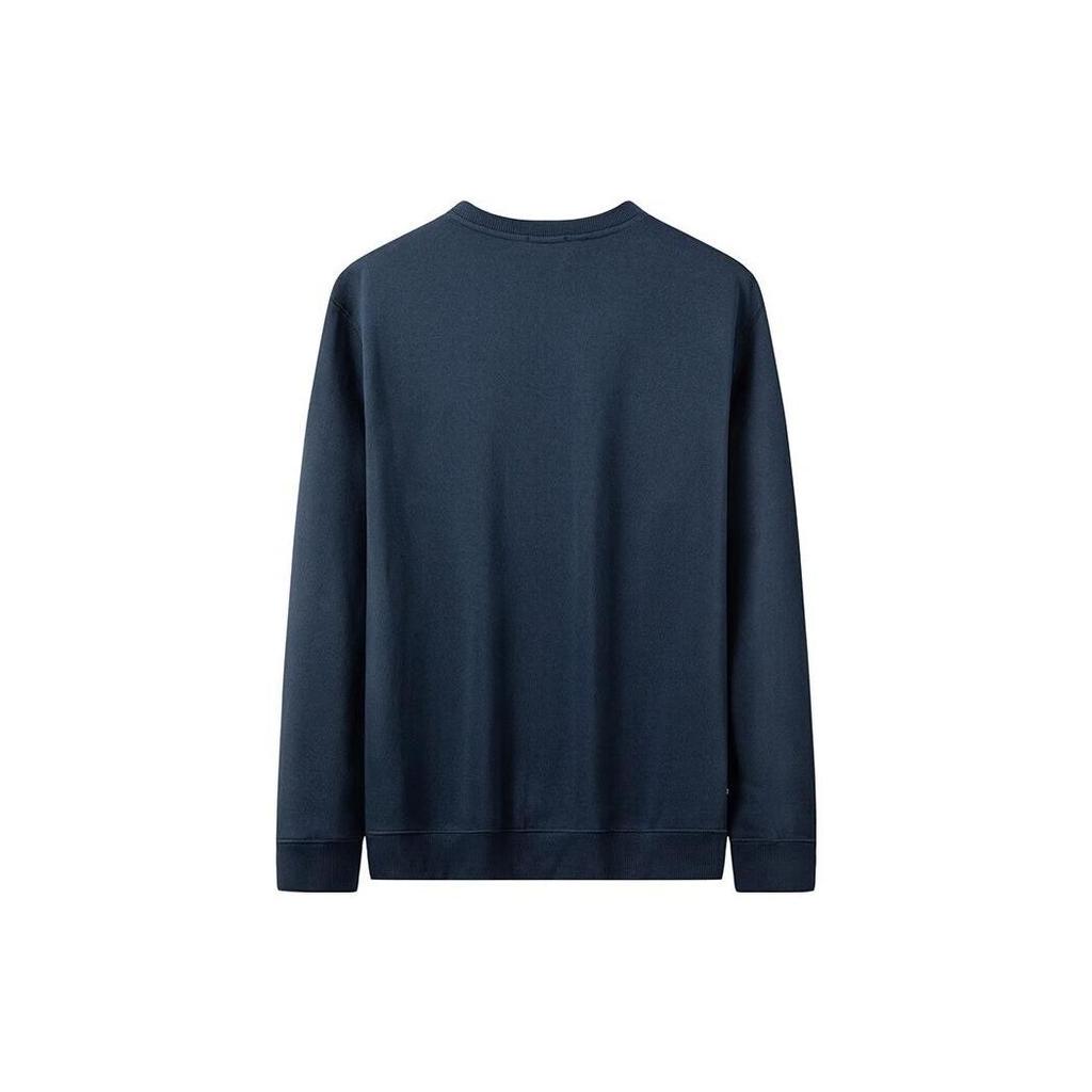 Timberland Tree Logo Print Outdoor Fleece Crewneck Sweatshirt Men Sweatshirt Navy A277C-U10