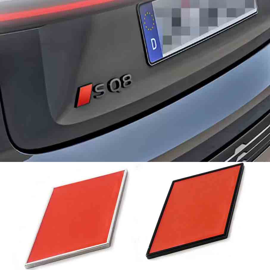 1 stuks 3D Metalen Auto Achterklep Spatbord Embleem Badge Sticker voor A3 A4 A5 A6 A7 Q3 Q5 Q7 S3 S4 S5 S6 S7 Styling Decoratie Accessoires