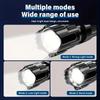Hohe Starke Leistung LED Taschenlampen 2000LM Taktische Taschenlampe mit Displaylicht USB-Aufladung Camping Angeln Notfall Zoom Laterne