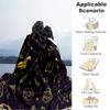 1pc Witchcraft Symbols Pattern Cartoon Blanket,Portable Throw for Travel & Camping, All Season Cozy Blanket,Ideal Gift