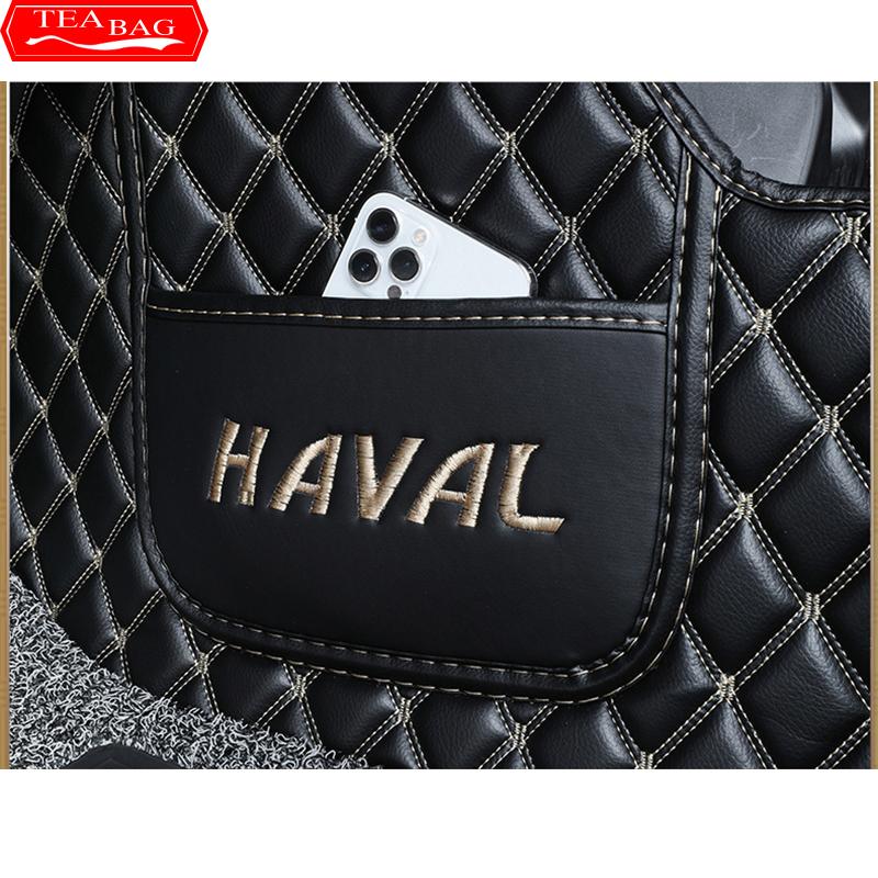 For GWM Haval Dargo 2022 2021 Car Floor Mats Double Layer PU Leather Foot Pad Interior Floorliner Auto Accessories For LHD
