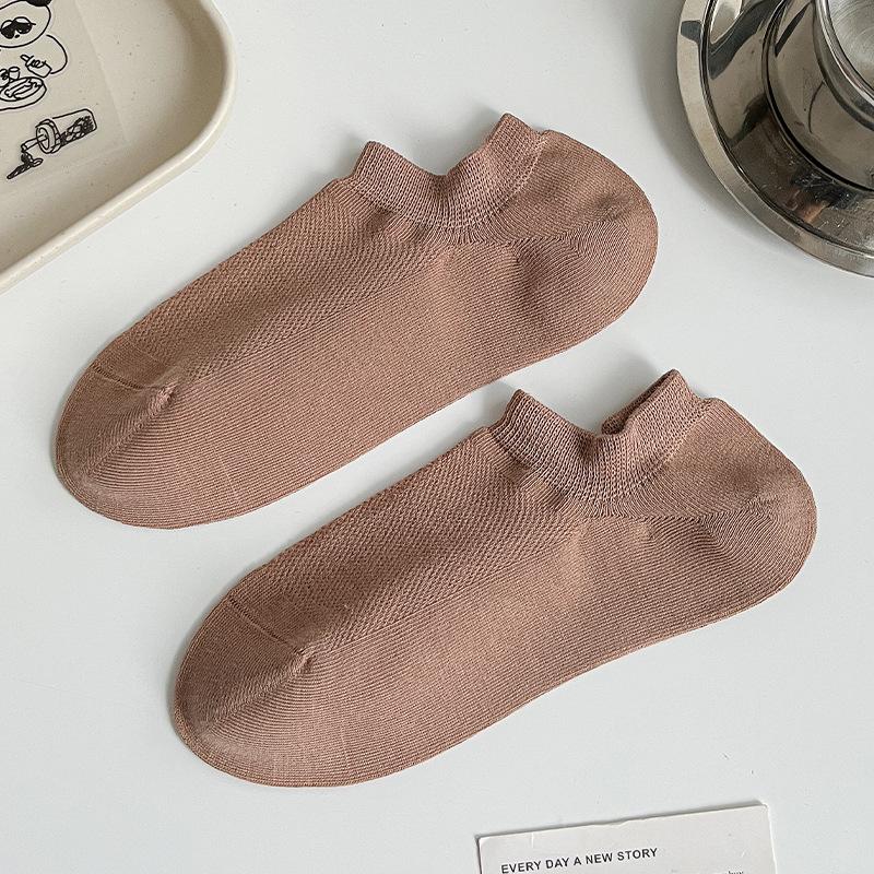 

Мужские летние тонкие носки из чистого хлопка, сетчатые, дышащие, бесшовные, с низким вырезом, невидимые, не сползающие с пятки 1 pair