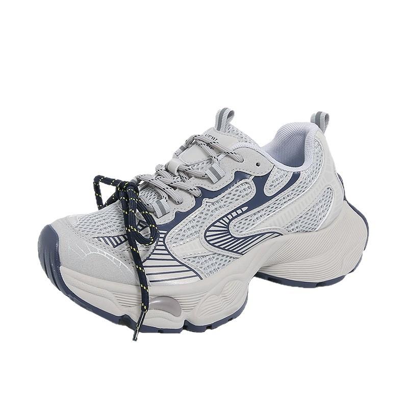 European Station 2025 Early Autumn New Platform Dad Shoes Retro Contrasting Color Casual Sports Shoes Muffin Bottom Couple Tide Shoes