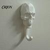 Personalized Wall Pendant 2Pcs 3D Printed Skull Hook, Gothic Dark Mounted Hanger, Geometric Halloween Hanger Towel Key Hat Storage Hook for