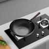 12.60inch Wok Cooking Cookware Induction Cooker Uncoated Pots Sautee Pan Without Wood Lid