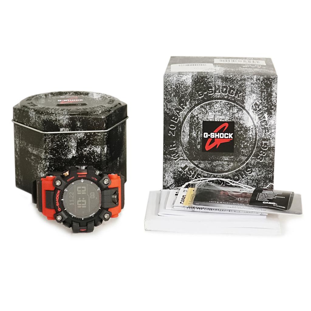 CASIO Mudman Digital Shockproof Waterproof GMT Red Quartz Watch [3-Year Warranty] G-SHOCK GW-9500-1A4ER Men's