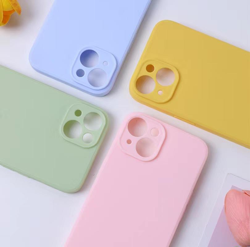 Case For Iphone 14 Case Iphone 11 12 13 Mini 14 15 16 Pro Max Cover Funda TPU Cases Shockproof Liquid Silicone Cover Case