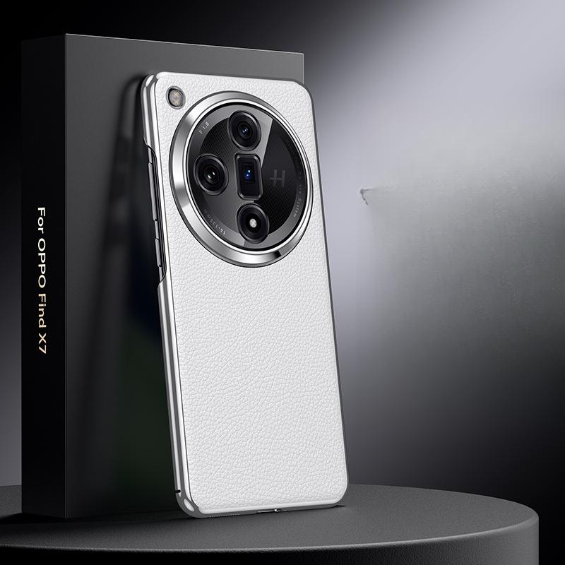 

Подходит для чехла для мобильного телефона OPPOFind X7 Ultra Высококлассный бизнес X7 Полностью закрывающий Противоударный Высококлассный кожаный чехол для мужчин и женщин OPPOFind X7