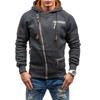 Men S Casual Loose Side Zipper Hooded Fleece Long Sleeve Solid Sweatshirt