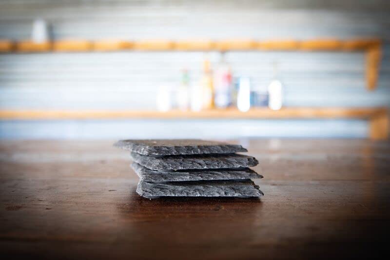 BOSKA Set of 100 X 100 X 8 Mm Coasters, 4, Stone, 2300,