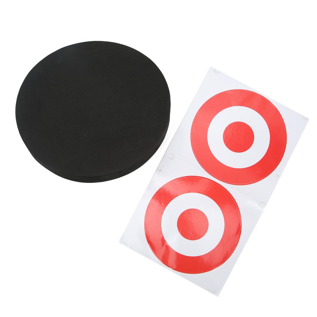 EVA Foam Round Moving Archery Target Bow Arrows Shooting Practice Board for Indoor and Outdoor Black