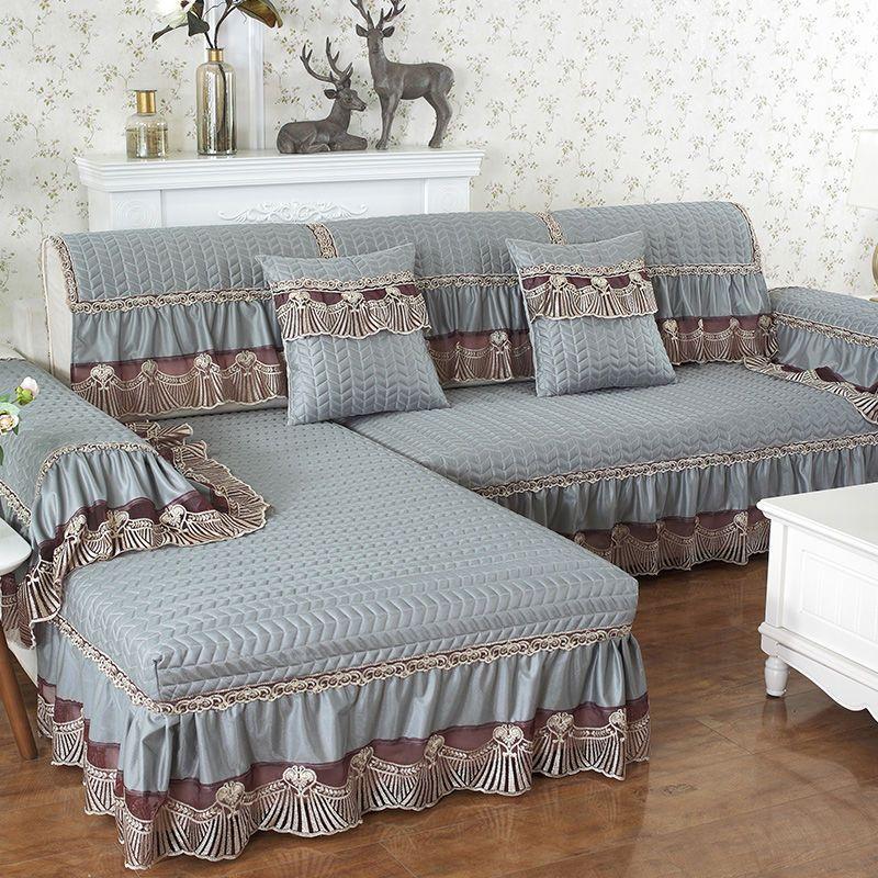 Sofa Cushion European Fabric Universal In All Seasons, Modern Simple Non-Slip Seat Cushion, Sofa Cover All-Inclusive, Universal Cover All-Inclusive