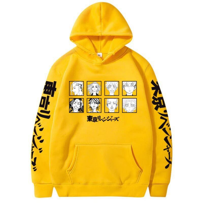 Japanische Animation TokyoRevengers Mikey Marken-Hoodie Y2K Kleidung Vintage Herbstmode Unisex Langarm-Pullover