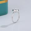 Oval Moissanite Rings for Women Solid Gold Palted Silver Bezel Set Wedding Band Engagement Christmas Gift Jewelry