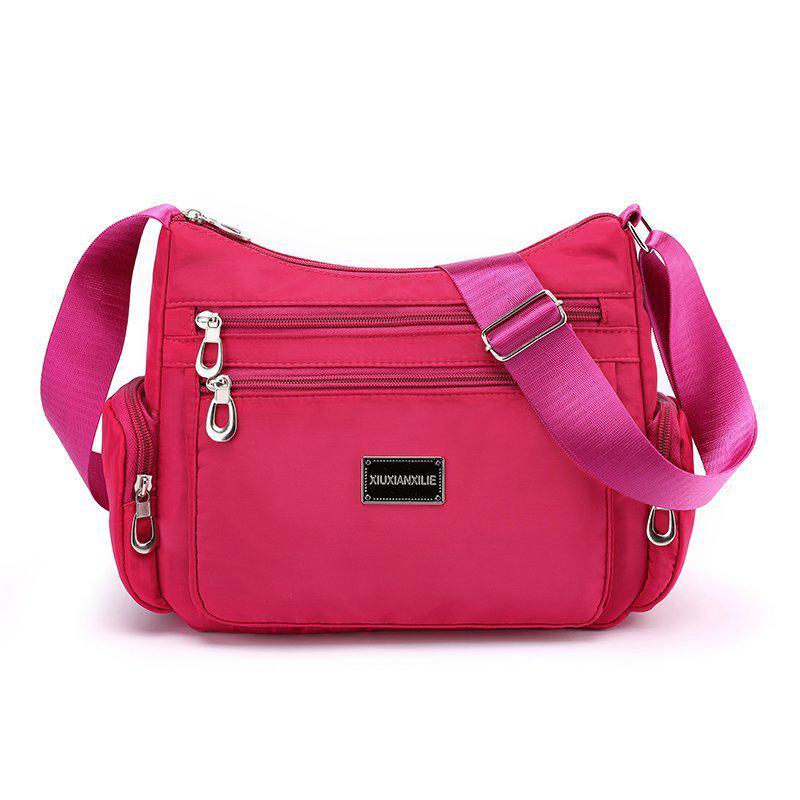 Sac bandoulière unique pour femme: Sac en Toile de Nylon Grande Capacité avec Multiples Compartiments pour Mères d'Âge Moyen et Âgées