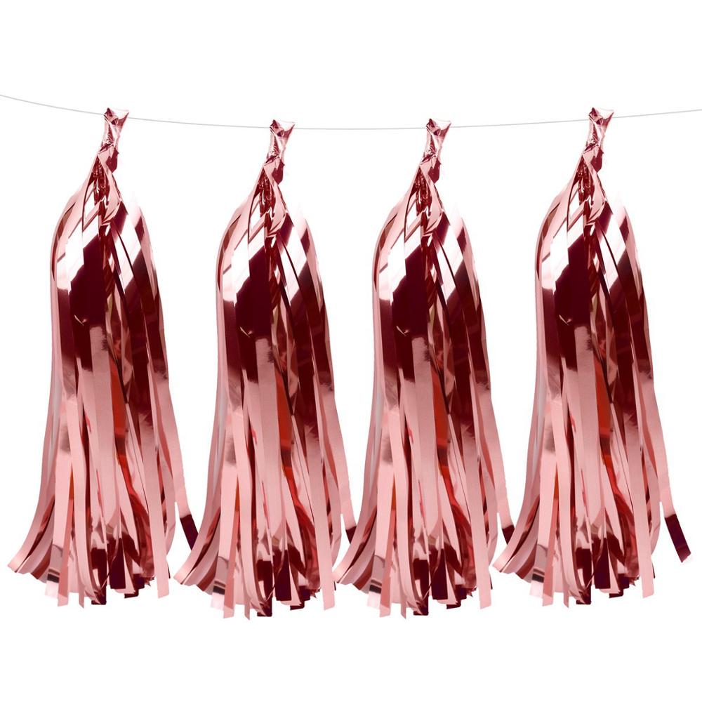 Wedding Party Decoration Color Paper Tassel Garland Bride To Be Birthday Decor Baby Shower Girl Slingers Mermaid Party Supplies