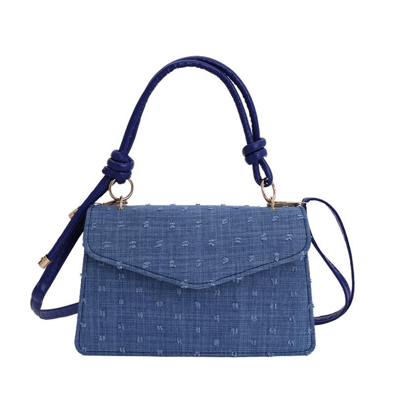 

New casual commuter bag summer simple trend fashion shoulder portable messenger small square bag синій