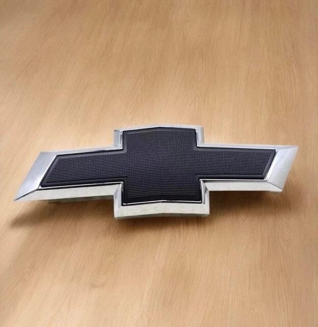 Insigne Bowtie Noir Argenté Logo Chevy Pour Chevrolet Camaro 2014-2024 Emblème de Calandre Avant logo Emblème de Coffre Arrière
