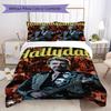 French legendary rock singer and actor Johnny Hallyday provides comfortable bedding covers and pillowcases for home use (without core) K25